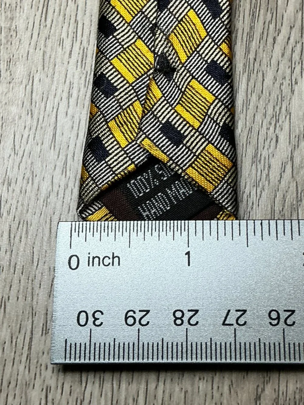 Versace Classic V2 Tie Yellow Gray Black Silk Designer Necktie
